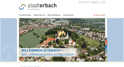 Desktop Screenshot of erbach-donau.de