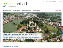 Tablet Screenshot of erbach-donau.de